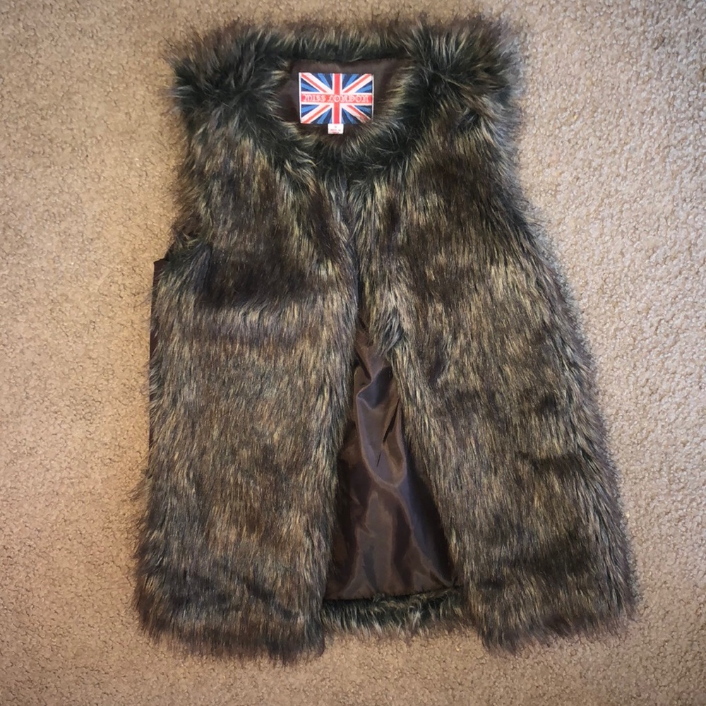 Faux fur Miss London Vest